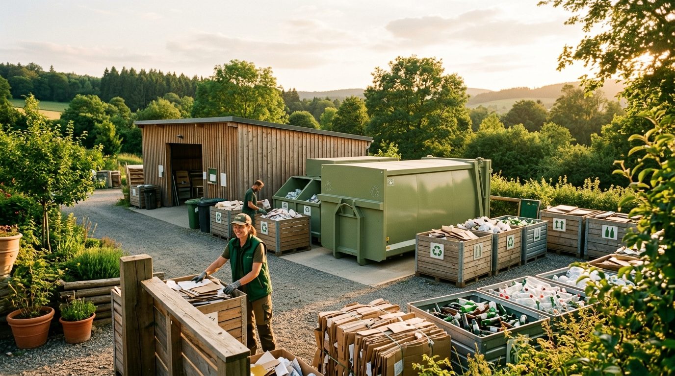 Location de benne et compacteurs à Saint-Priest : optimiser ses volumes et recycler avec sens