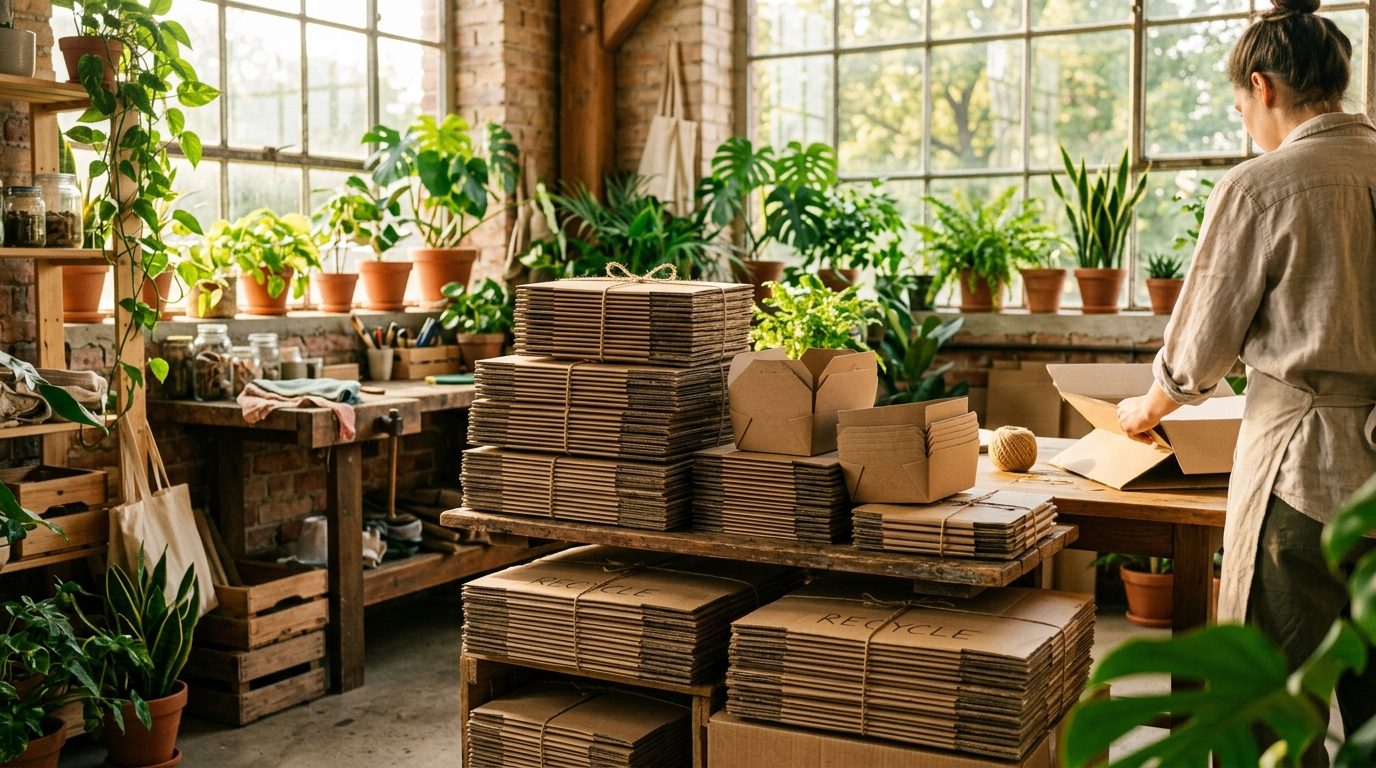 Recyclage de carton en grande quantité : organiser le tri et la valorisation
